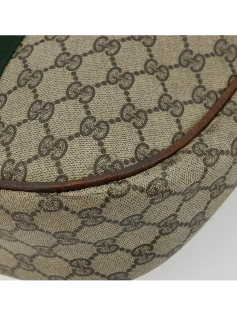 Authentic GUCCI GG Supreme Web Sherry Line Shoulder Bag Beige 10 02 008 - Picture 3 of 16